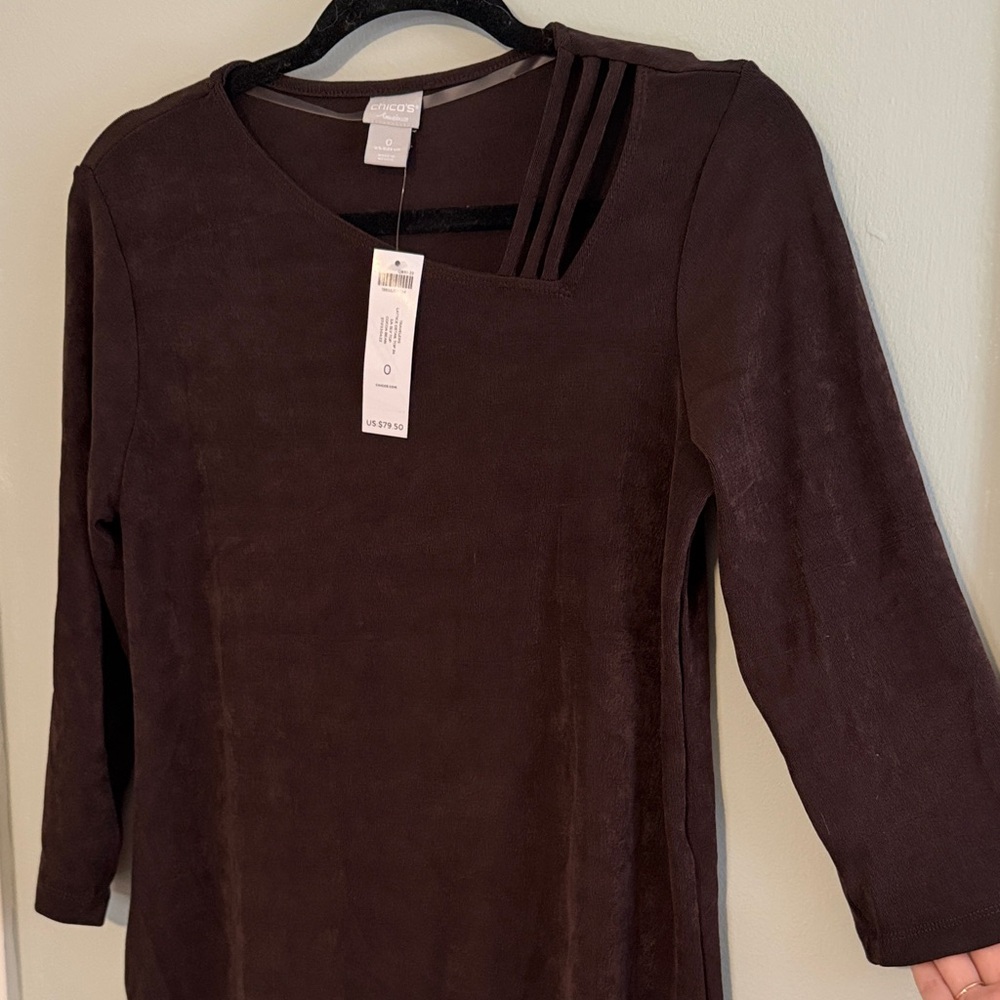 Chico's Dark Brown Women's Blouse